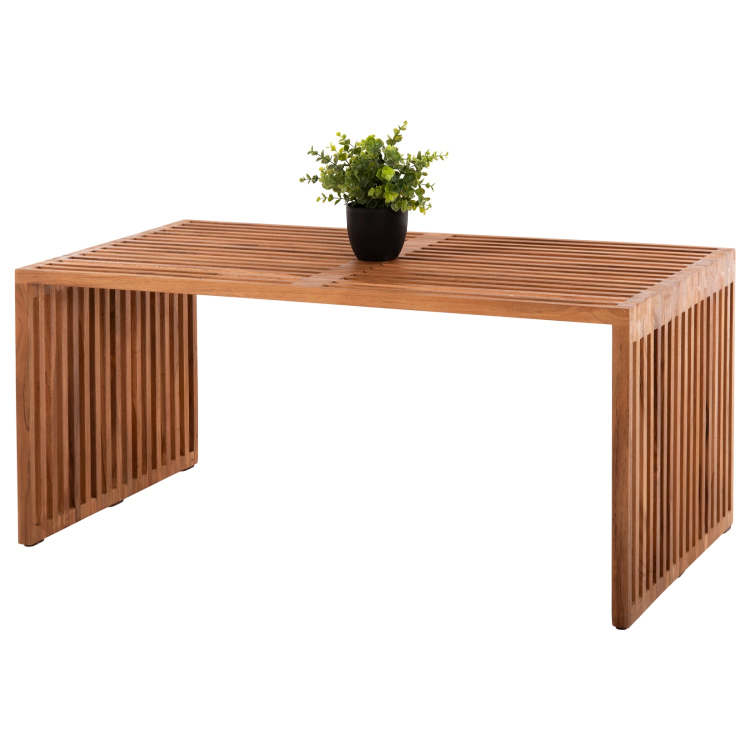 Кафе маса NYA тиково дърво в натурален цвят 1 част 100x50x45H cm.