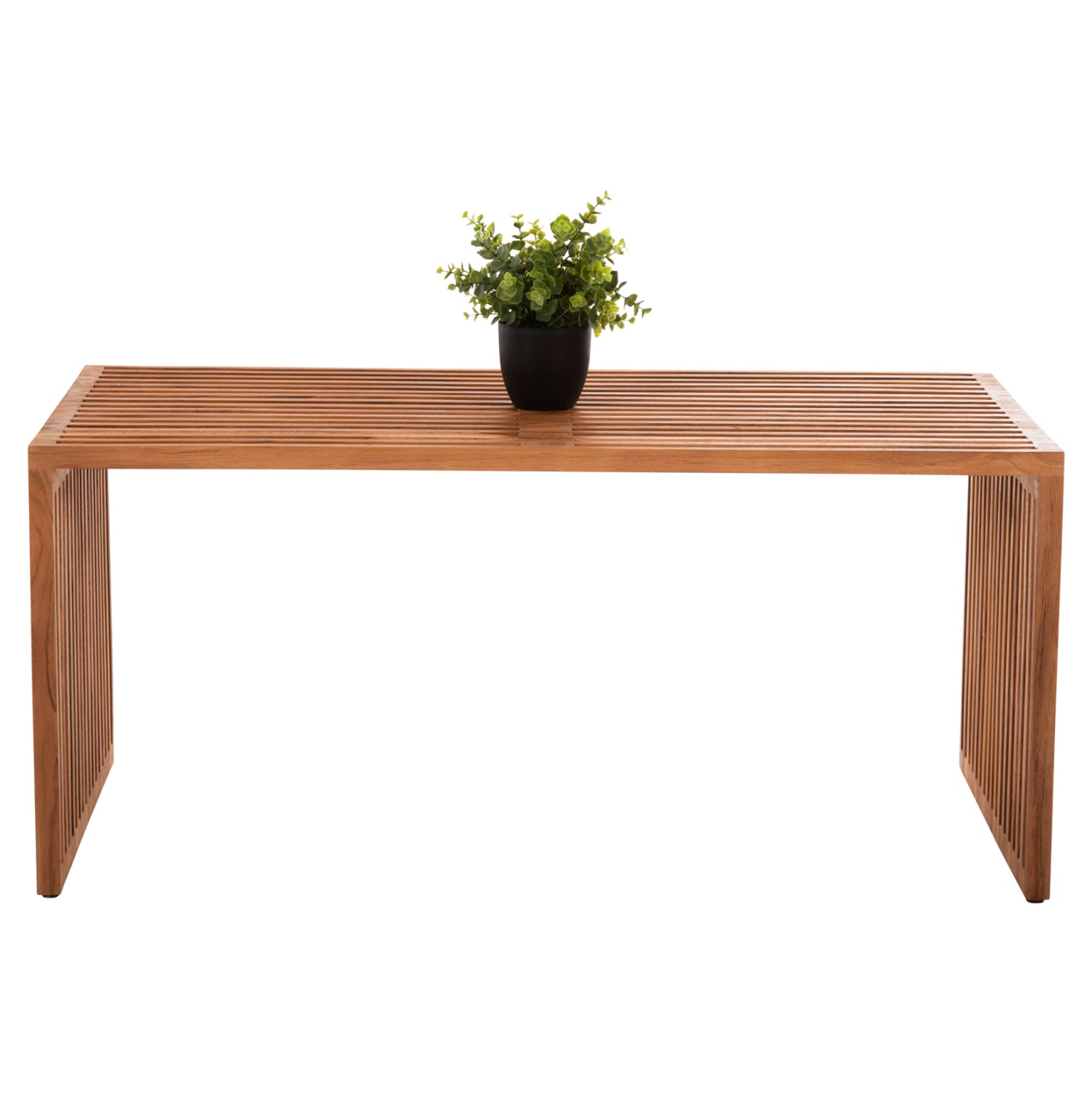 Кафе маса NYA тиково дърво в натурален цвят 1 част 100x50x45H cm.