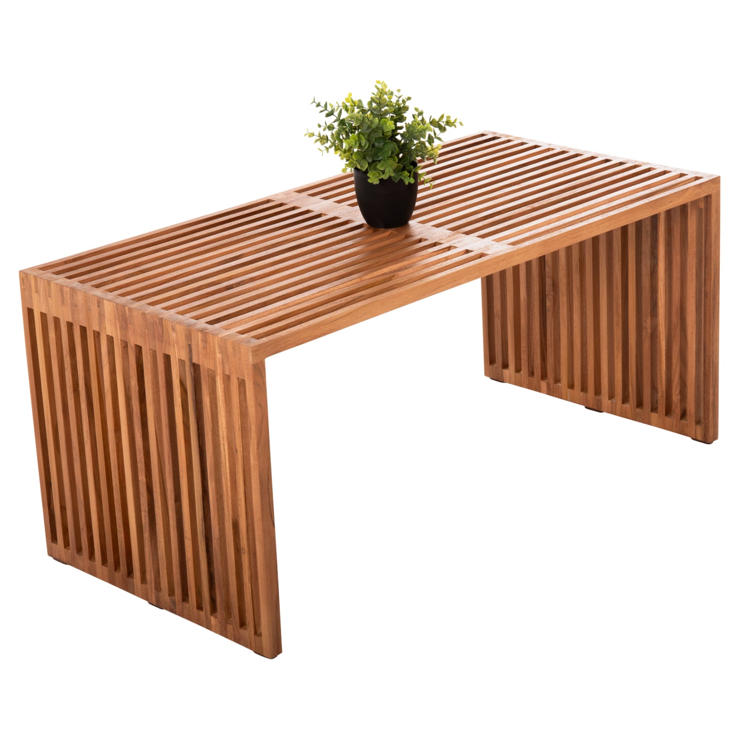 Кафе маса NYA тиково дърво в натурален цвят 1 част 100x50x45H cm.