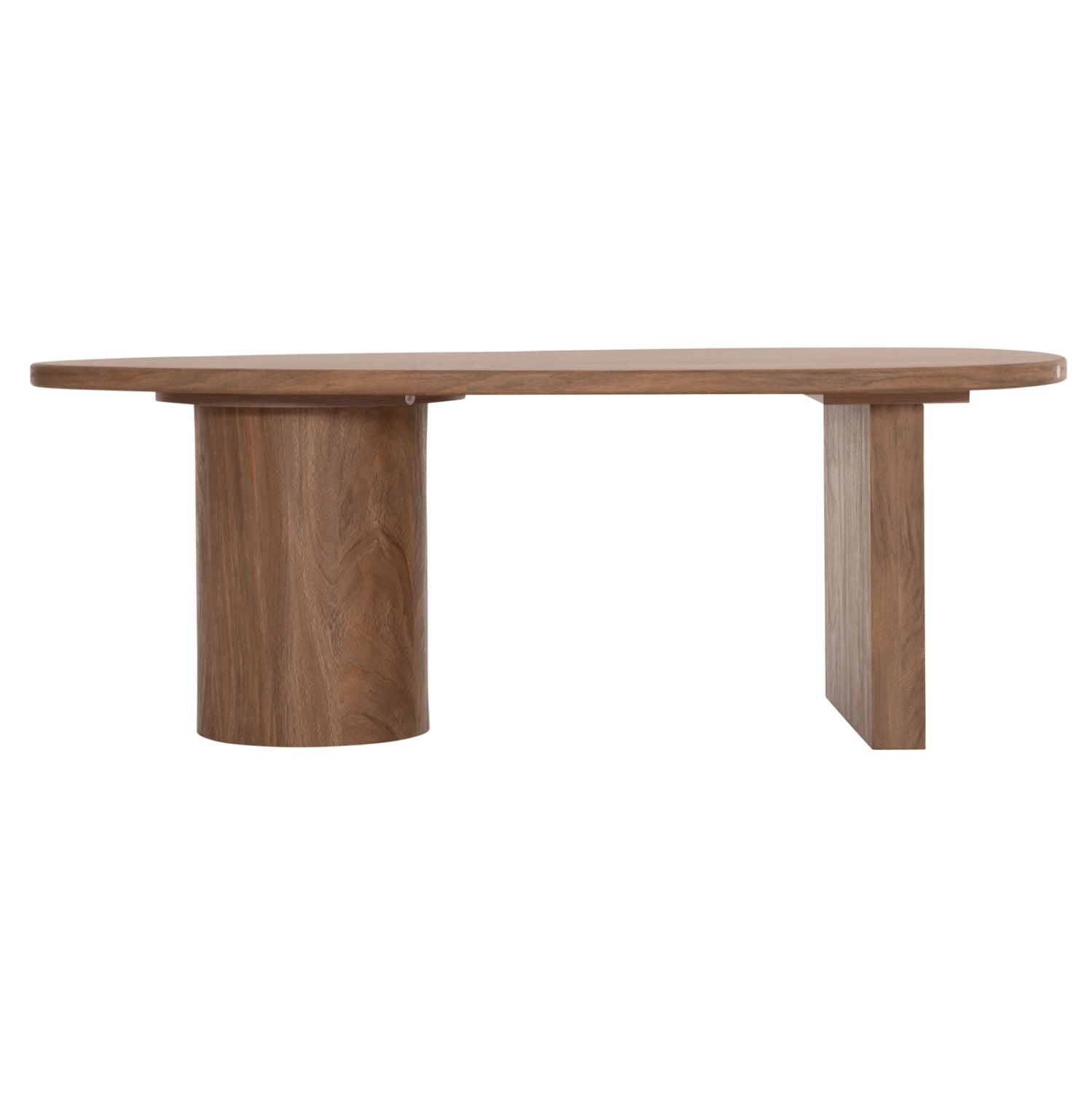 Овална холна маса ALPER MDF в цвят сонама 110x60x40Hсм