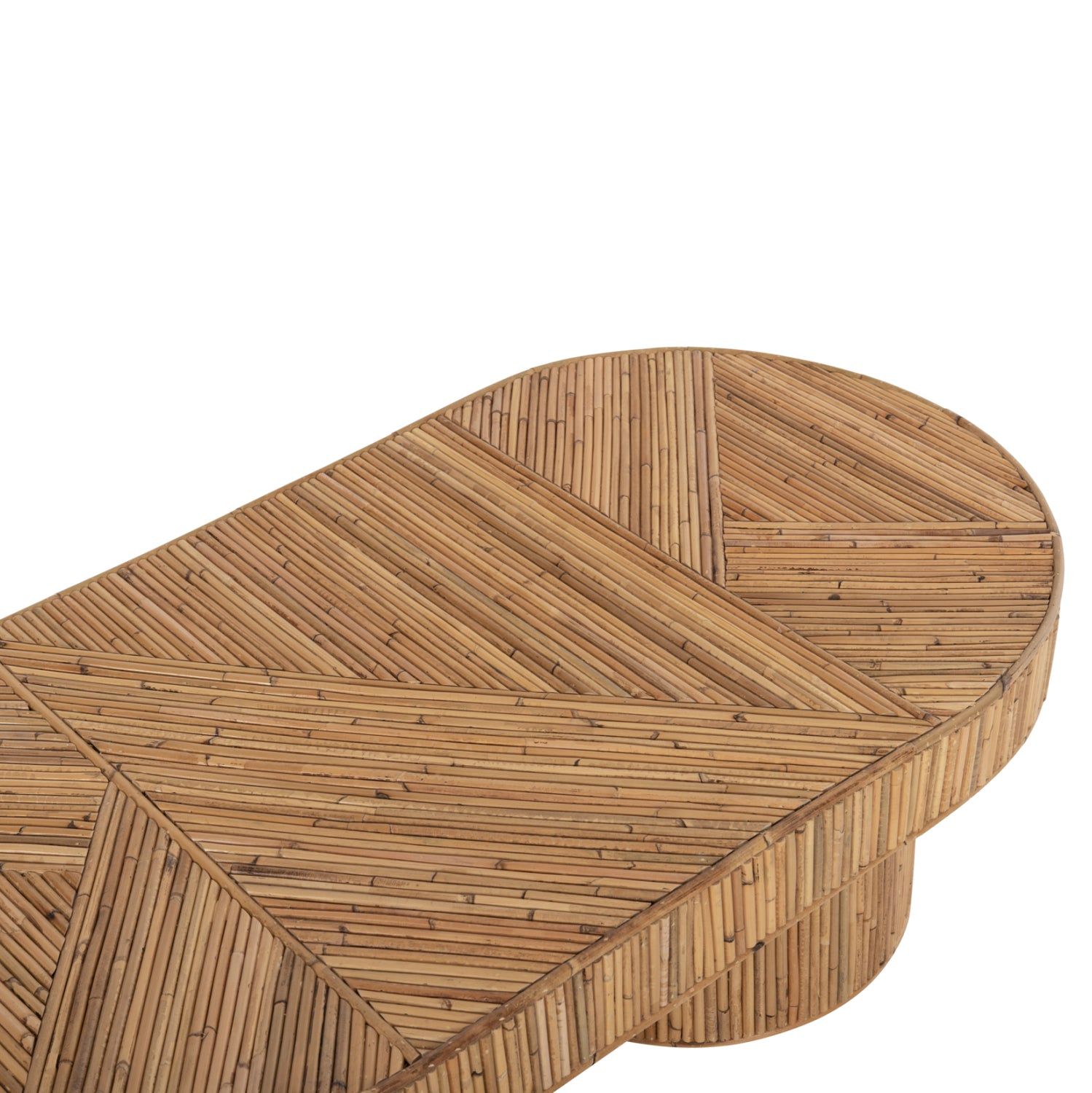 КАФЕЙНА МАСА ОВАЛНА GATSBY РАТАН В ЕСТЕСТВЕН ЦВЯТ 110x59x39H см.