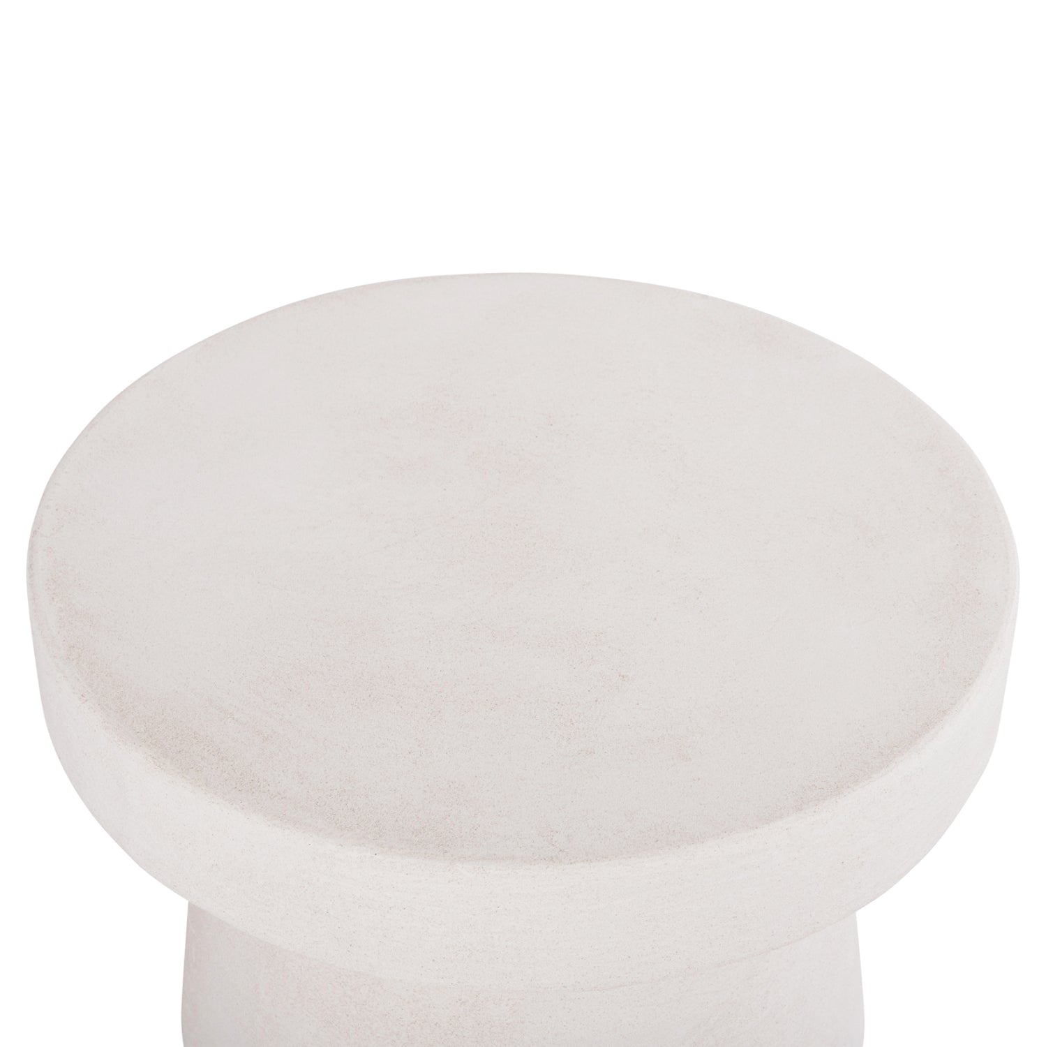 КРЪГЛА КАФЕЙНА МАСА СЕРИЯ SANTORINI MDF В ЦВЯТ ОФ-БЯЛ Ф60x42.5Всм.