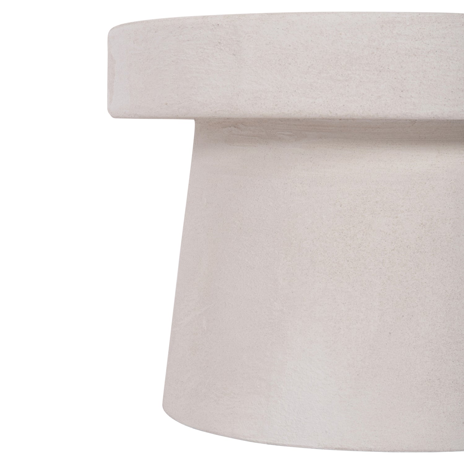 КРЪГЛА КАФЕЙНА МАСА СЕРИЯ SANTORINI MDF В ЦВЯТ ОФ-БЯЛ Ф60x42.5Всм.