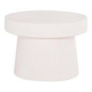 КРЪГЛА КАФЕЙНА МАСА СЕРИЯ SANTORINI MDF В ЦВЯТ ОФ-БЯЛ Ф60x42.5Всм.