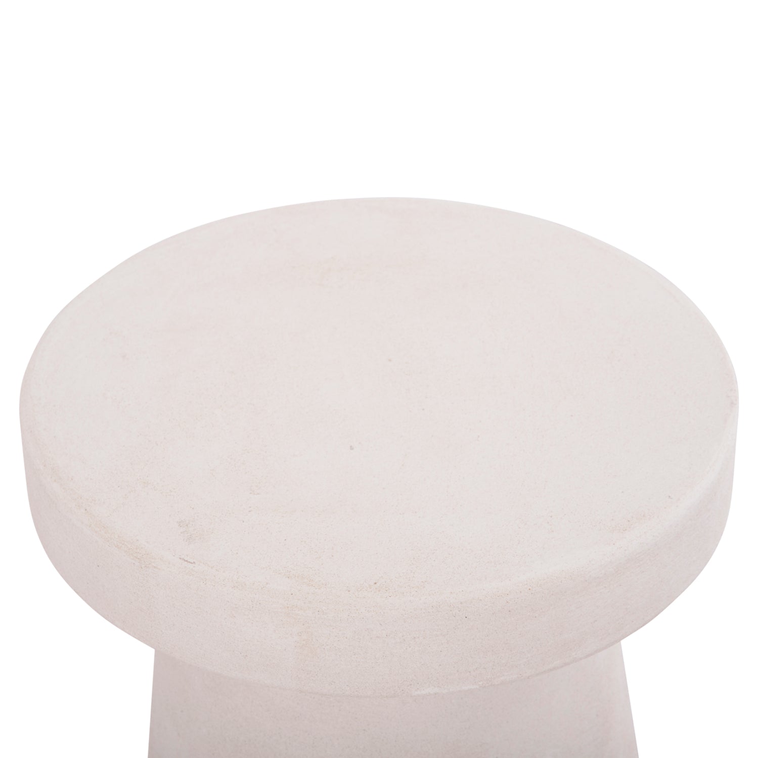 Кръгла маса за кафе серия SANTORINI MDF в цвят екрю Φ48x49Hсм.