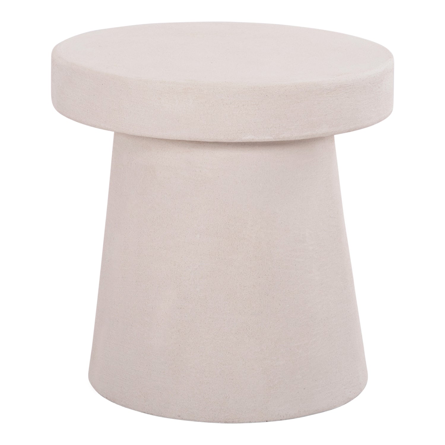 Кръгла маса за кафе серия SANTORINI MDF в цвят екрю Φ48x49Hсм.