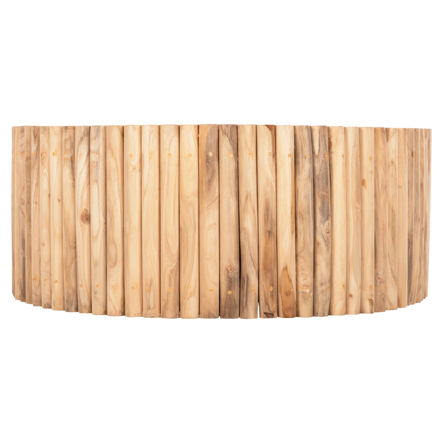 Кръгла холна маса COOTER тикови клони - естествен Φ100x40Hсм.