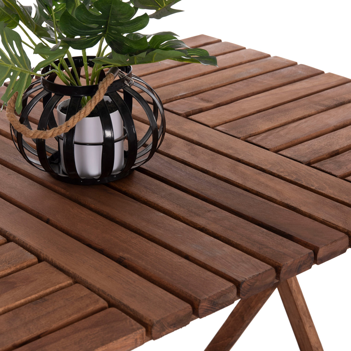 Ръководна маса Limnos масивно дърво импрегнация орех 120x80x75см