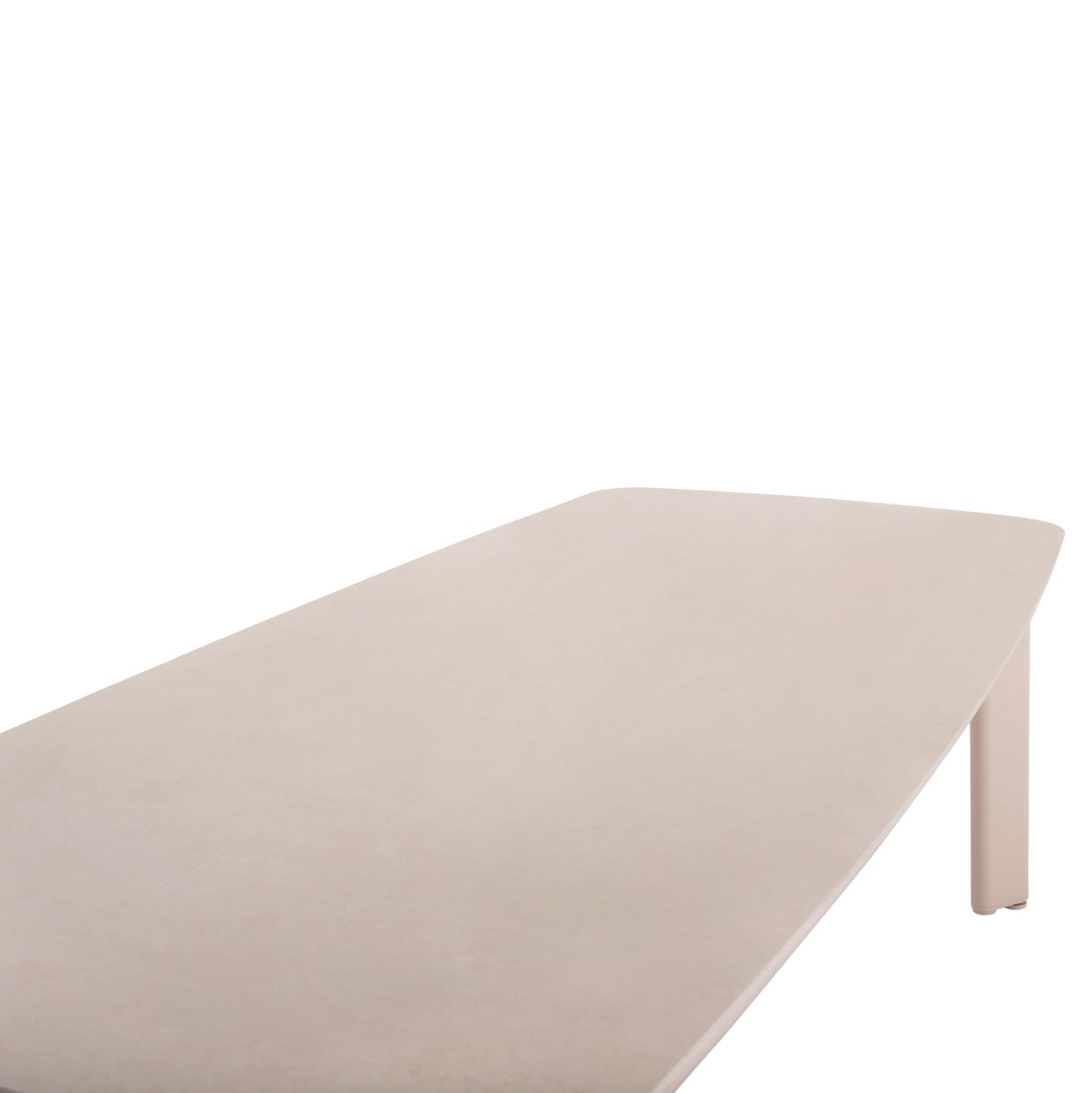 Трапезна маса крем алуминий с плот SINTERED STONE 240x100x76 см