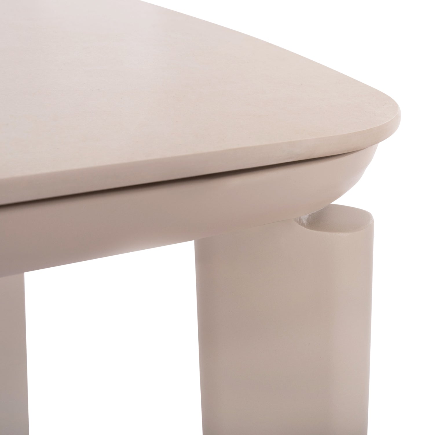 Трапезна маса крем алуминий с плот SINTERED STONE 240x100x76 см