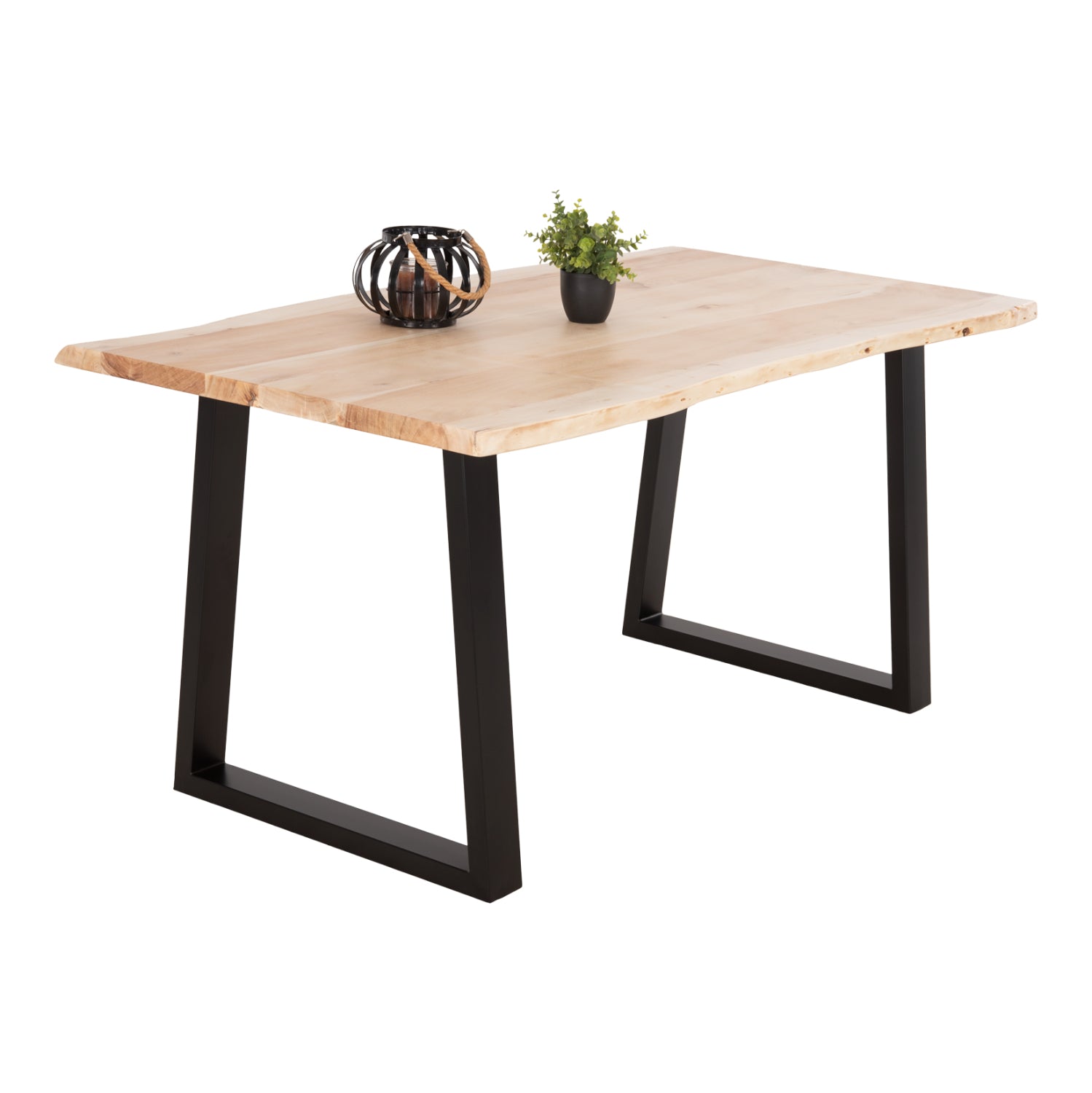 ТРАПЕЗНА МАСА MONTANA МАСИВНО ДЪРВО ОТ АКАСИЯ - ПЛОТ 3.5см 160x88x79Hсм.