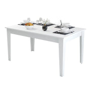 ТРАПЕЗНА МАСА STANDARD МЕЛАМИН БЯЛА СЪС СЪХРАНЕНИЕ 145x88x75Hсм.