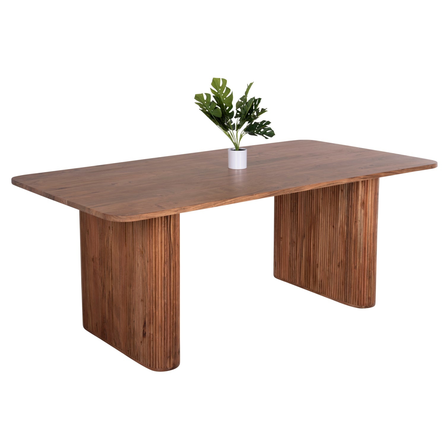 Трапезна маса GROOT масив акация натурално 200,5x100x72Hсм.