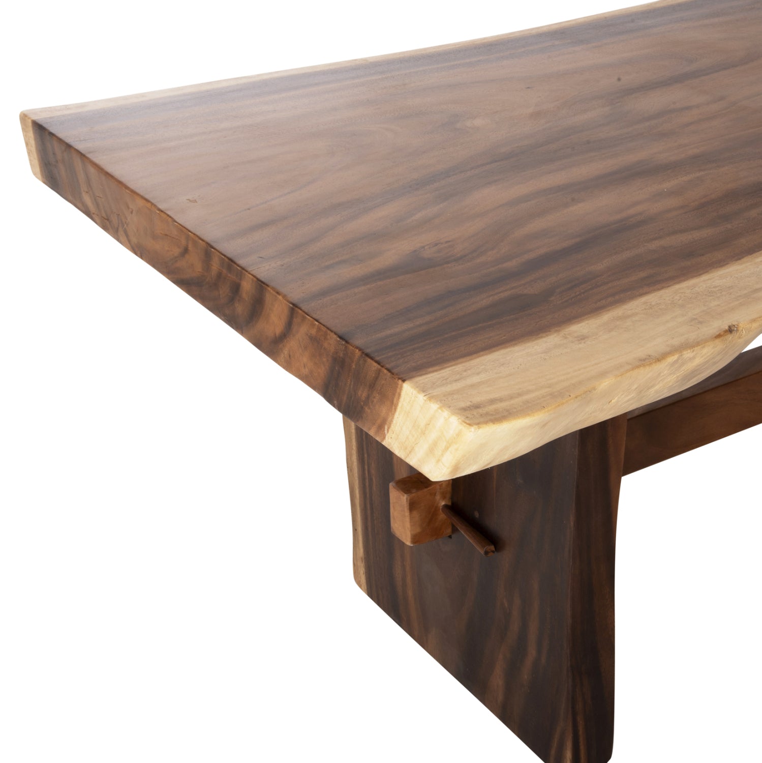 Трапезна маса ULYSES масивно суар дърво в естествен цвят 200X90X77Hcm.