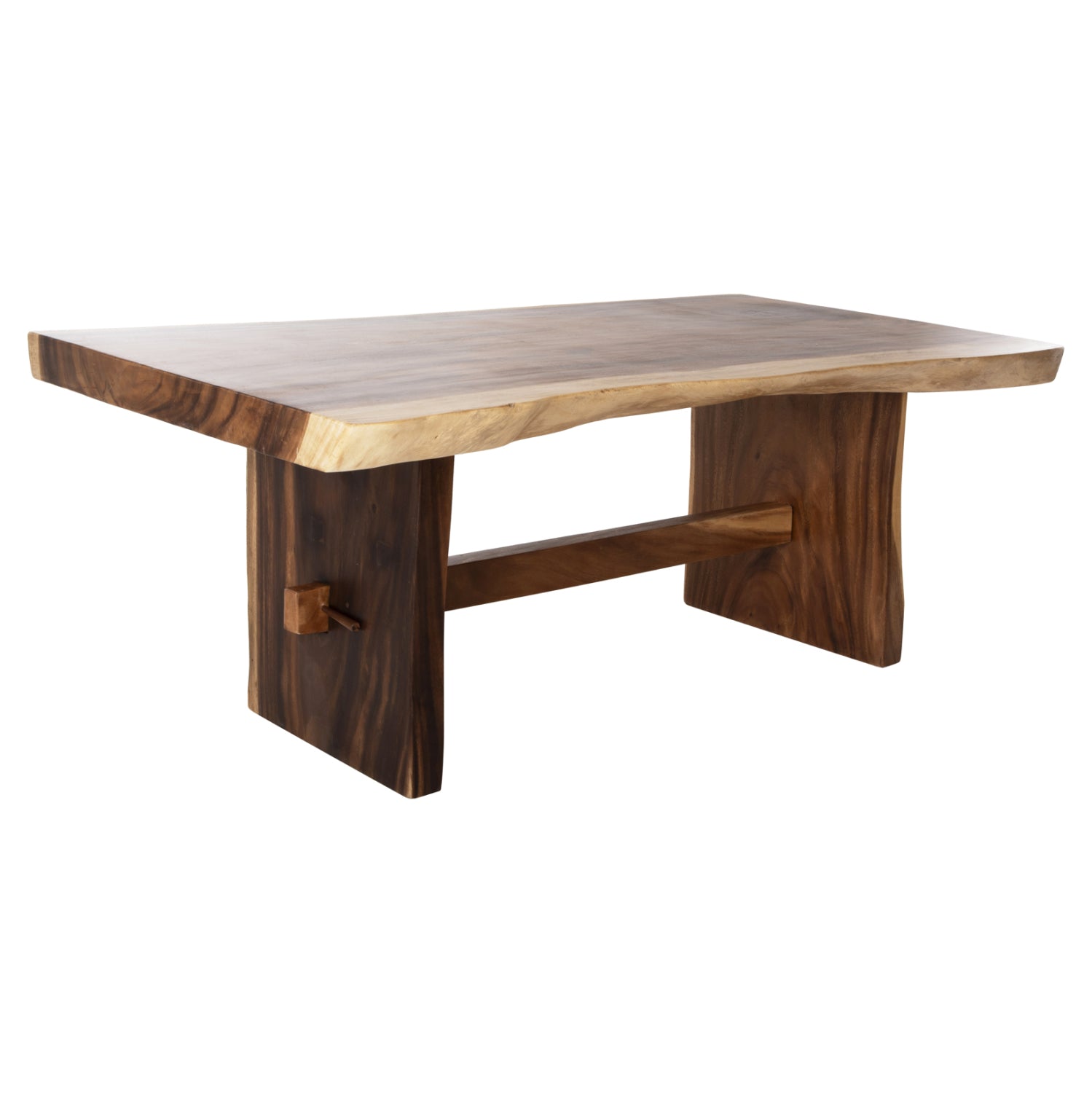 Трапезна маса ULYSES масивно суар дърво в естествен цвят 200X90X77Hcm.
