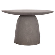 Кръгла трапезна маса SEPPO фиброцимент сив--Φ119,5x75,5см.