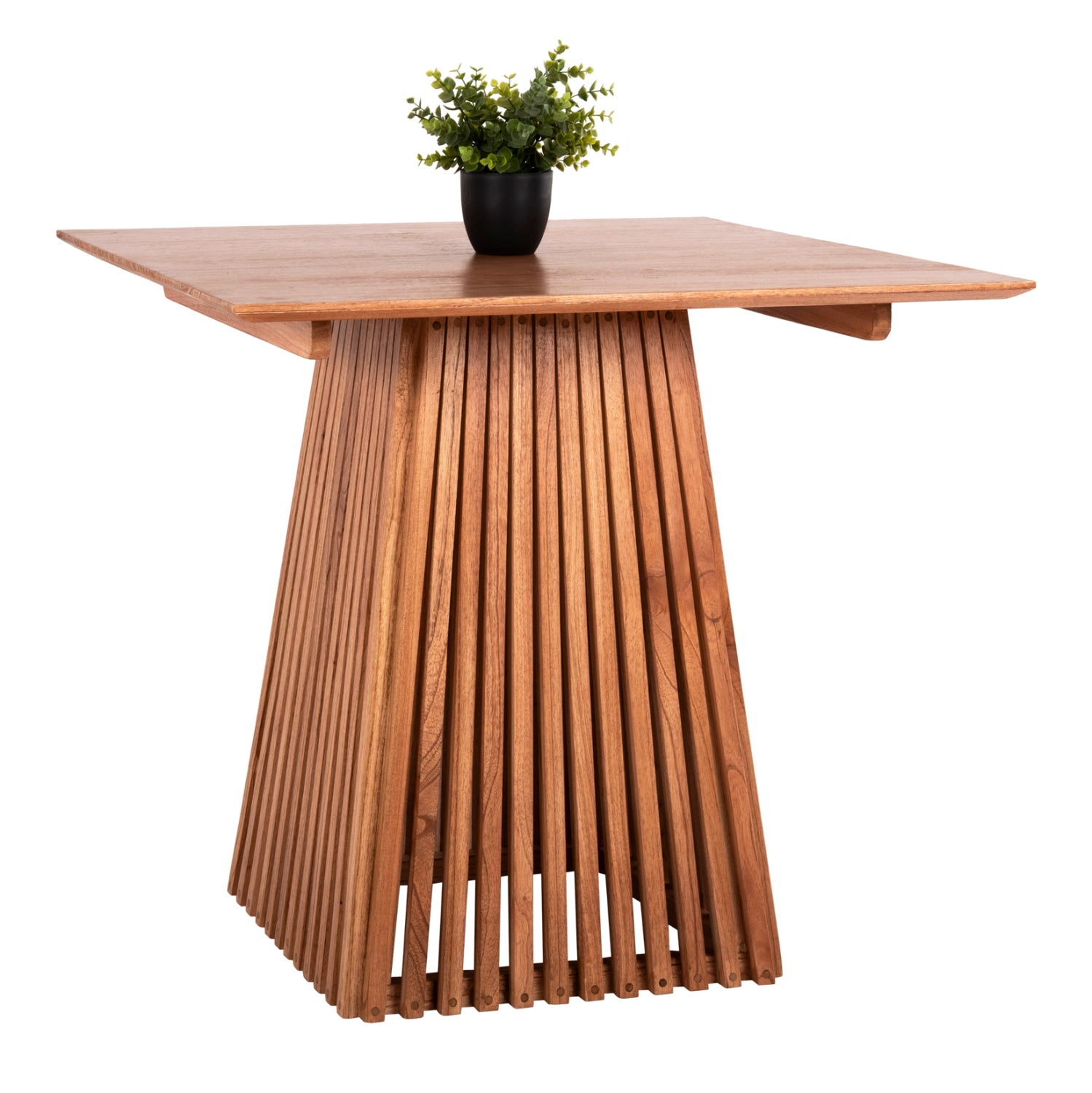 Квадратна трапезна маса FRANTZ масивно дърво минди 80x80x75Hсм.