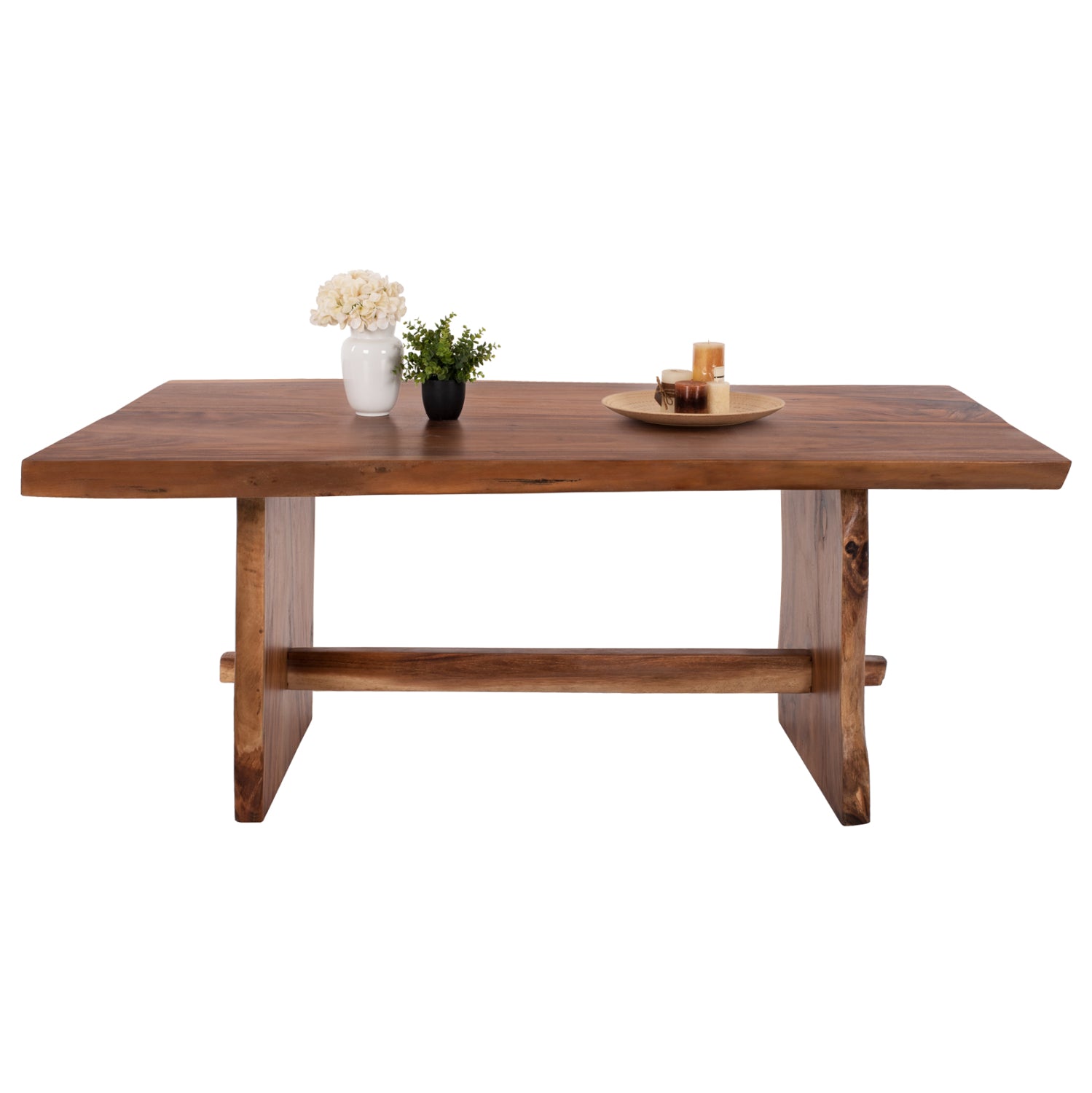 Трапезна маса ULYSES масивно суар дърво в естествен цвят 250x90x78Hсм.