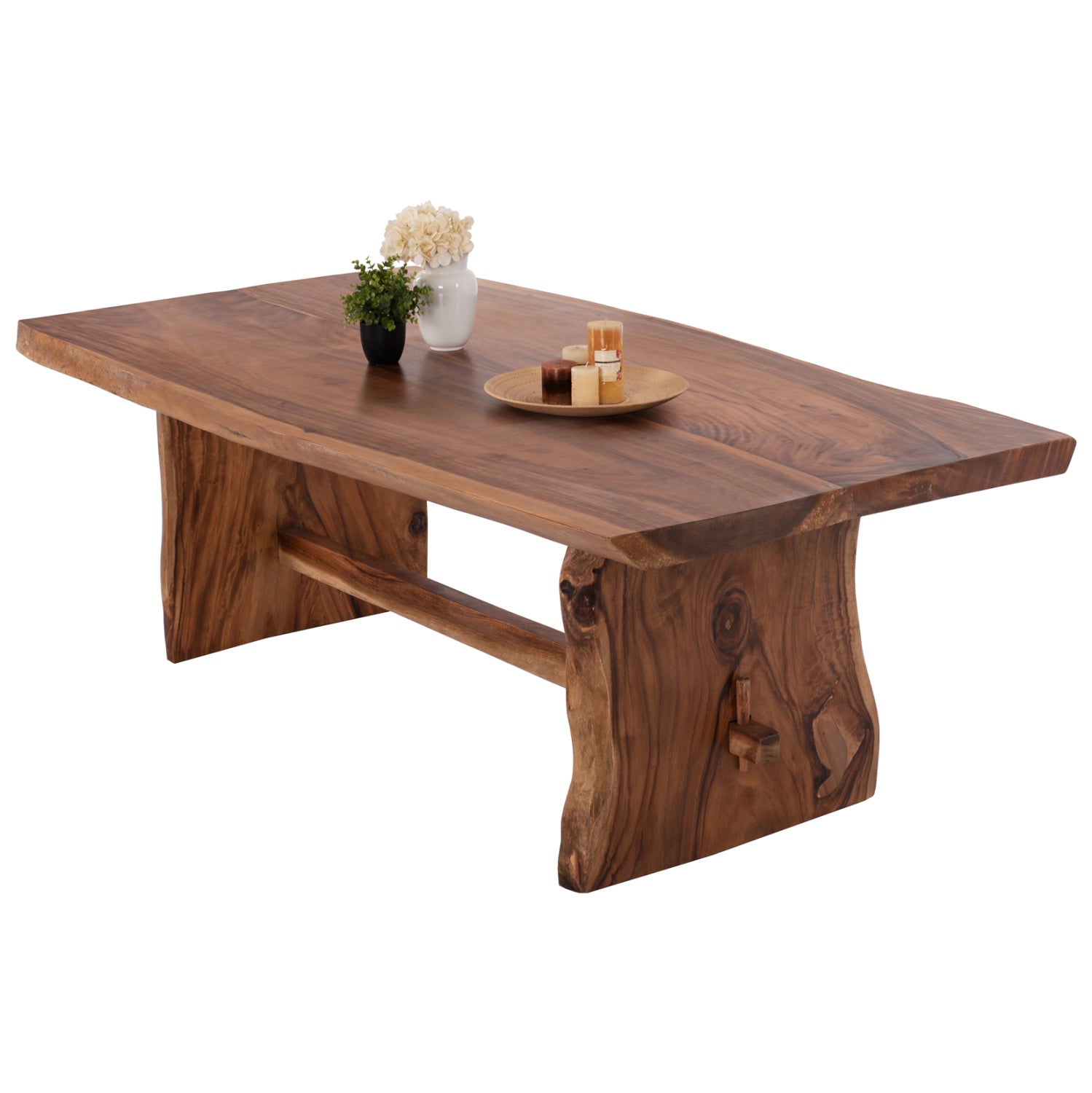 Трапезна маса ULYSES масивно суар дърво в естествен цвят 250x90x78Hсм.
