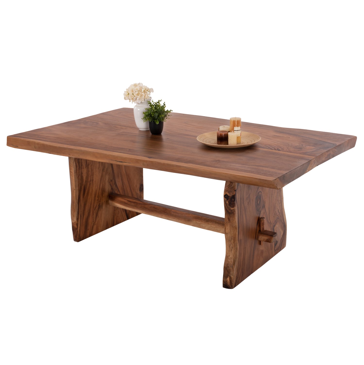 Трапезна маса ULYSES масивно суар дърво в естествен цвят 250x90x78Hсм.