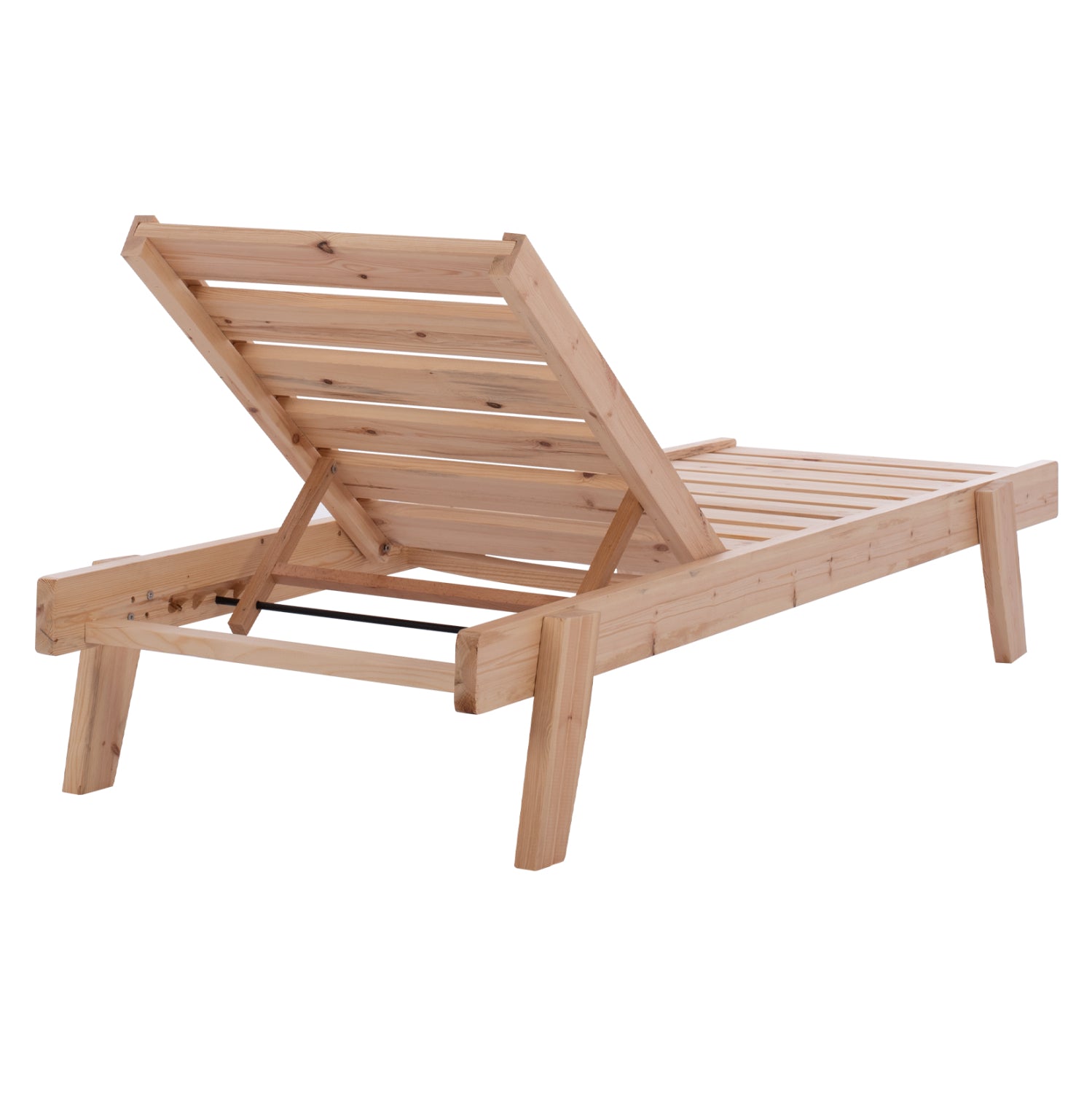 Професионален шезлонг от масивна шведска дървесина SAMOS 67x200x83 см.