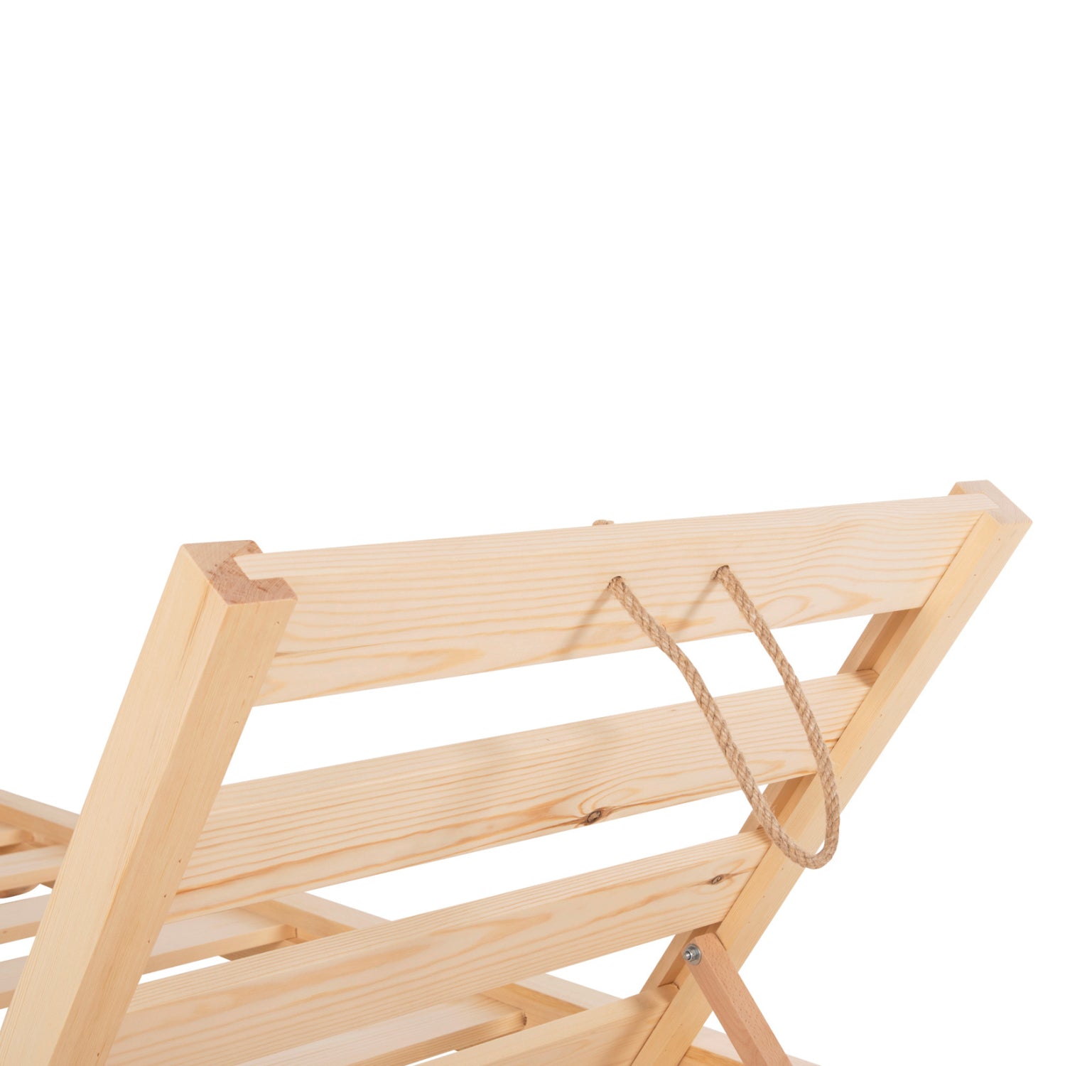 ПЛАЖЕН ШЕЗЛОНГ НИСКИ IKARIA БОР В ЕСТЕСТВЕН ЦВЯТ 80x208x32-100Hсм.