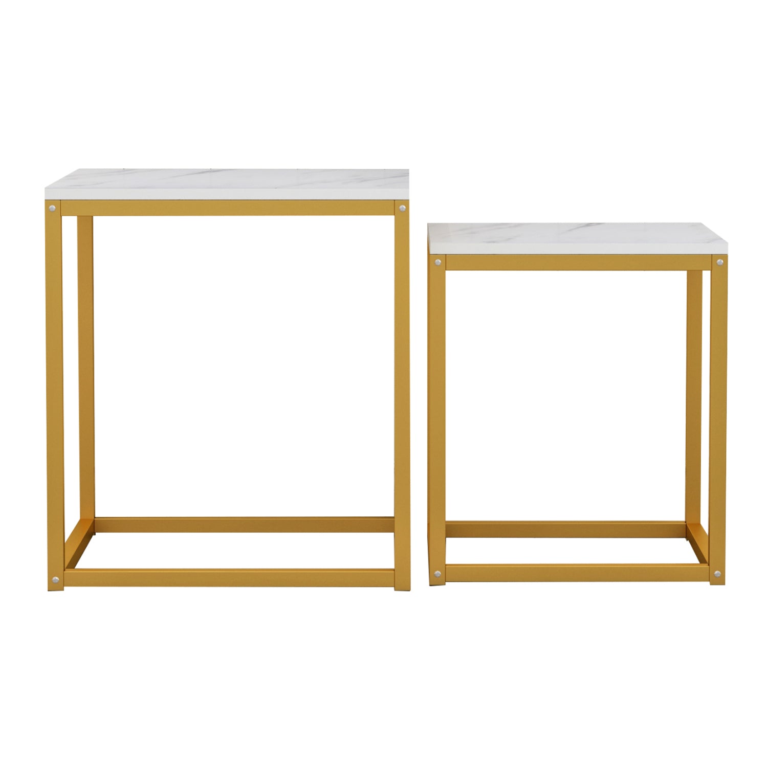 Странични маси Grelay комплект 2 бр MDF и метал 45x45x50Hсм.