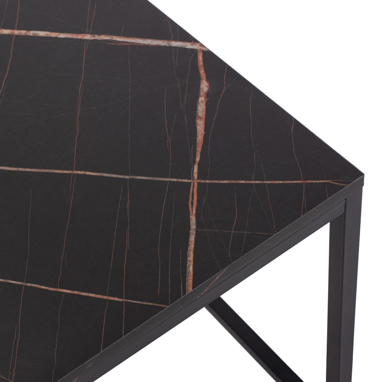 Странични маси Grelay комплект 2 бр MDF и метал 45x45x50Hсм.